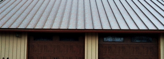 Painted Copper Roofing